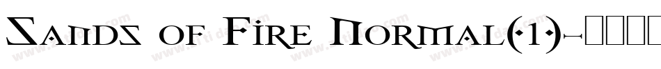Sands of Fire Normal(1)字体转换